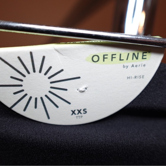 OFFLINE By Aerie Real Me High Waisted Crossover Legging - Black XXS - Picture 10 of 12